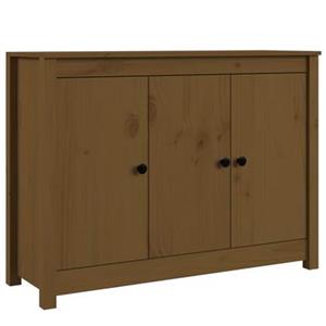 VidaXL Dressoir 100x35x74 cm massief grenenhout honingbruin