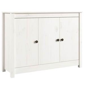 VidaXL Dressoir 100x35x74 cm massief grenenhout wit