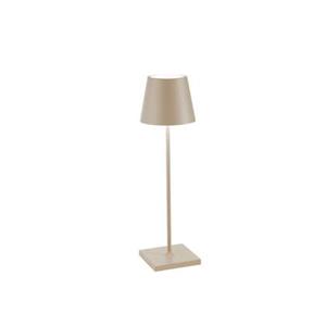 Zafferano LED Akku Tischleuchte Poldina Pro in Beige 2,2W 200lm IP65