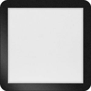 ETH Anne LED plafonnière 4 settings zwart 30x2.7cm 18W IP44 Vierkant