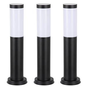 KS Verlichting Lech 3 set 3 stuks Tuinlamp zwart