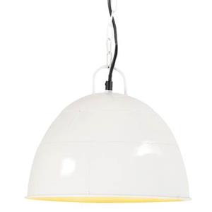 vidaxl Hanglamp industrieel vintage rond 25 W E27 31 cm wit