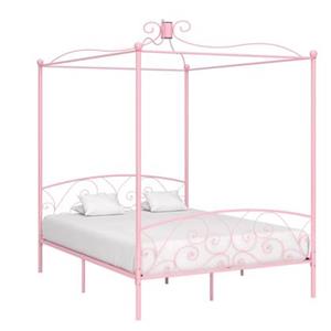 VidaXL Hemelbedframe metaal roze 180x200 cm