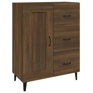 VidaXL Dressoir 69,5x34x90 Cm Bewerkt Hout Bruineikenkleurig