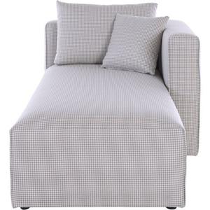 Guido Maria Kretschmer Home&Living Ottomane Comfine Modulaire ottoman voor het naar wens samenstellen van een perfecte zithoek, in 3 overtrekvarianten en vele kleuren, overtrekstof ook in luxe-microve