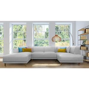 andas Wohnlandschaft "Maroon", in skandinavischem Design, mit losen Kissen