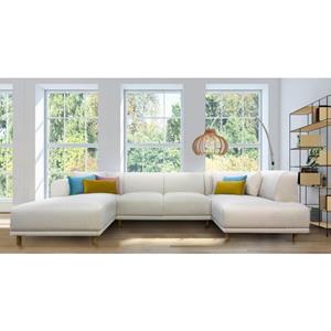 Andas Zithoek Maroon in een scandinavisch design, met losse kussens