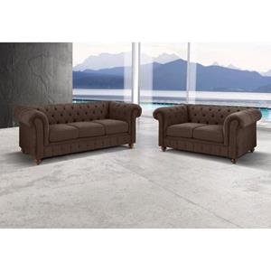 Premium collection by Home affaire Zithoek CHESTERFIELD Bestaande uit 2 en 3 zits (2-delig)