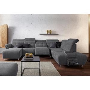 Places of Style Zithoek Manhattan bank met elektrische relaxfunctie, verstelbare armleuningen