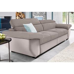 COTTA Polstergarnitur, (Set), Set: bestehend aus 2,5-Sitzer Sofa und Hocker, 2,5-Sitzer Inklusive Rückenverstellung