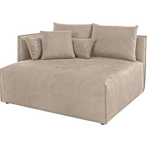 elbgestoeber Ottomane "Elbdock", kurzes Lounge-Modul - zum eigenen Zusammenstellen, Breite 138 cm, Tiefe 128 cm