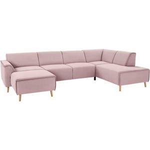 andas Wohnlandschaft "Janek", mit Federkern und Keder in scandinavischem Design