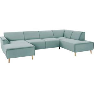 andas Wohnlandschaft "Janek", mit Federkern und Keder in scandinavischem Design