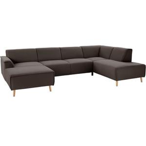 andas Wohnlandschaft "Janek", mit Federkern und Keder in scandinavischem Design