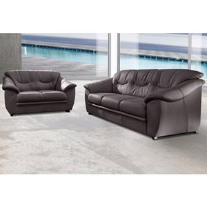 sit&more Zithoek Top Savona NatuurLEER (2-delig), bestaand uit elk een 2- en 3-zitsbank, binnenvering