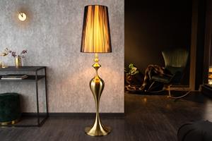 Invicta Interior Vloerlamp Lucie Zwart Goud 160cm - 41526