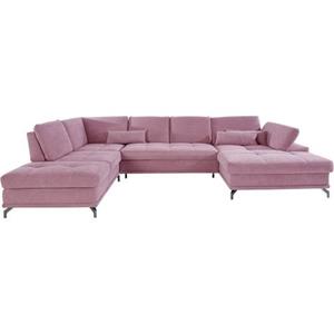 Places of Style Zithoek Costello incl. zitdiepteverstelling en armleuning met functie, binnenvering, naar keuze met slaapfunctie en bergruimte, 3 lendenkussens