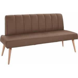 exxpo - sofa fashion Zitbank Costa, moderne rugstikking, comfortabel en elegant, hoge houten voet