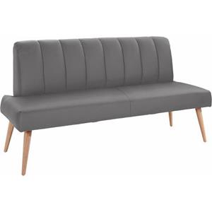 exxpo - sofa fashion Zitbank Costa, moderne rugstikking, comfortabel en elegant, hoge houten voet