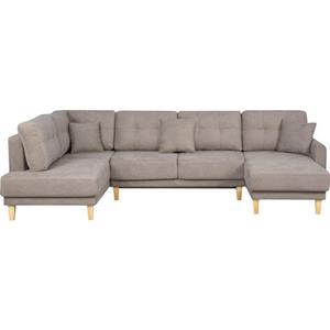 Home affaire Zithoek Triplo met stiksels, ook met slaapfunctie en bedkist, incl. 3 sierkussens