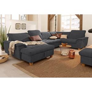 Home affaire Zithoek Lyla U-vorm naar keuze met verstelbare rugleuning en extra met bed + bedkist