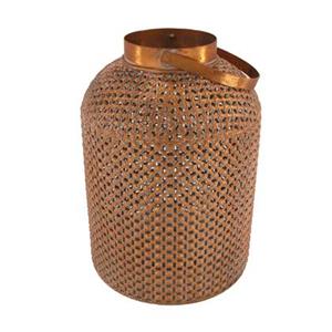 Dijk Natural Collections Lantern metal with glass 24x35.5cm - Koper