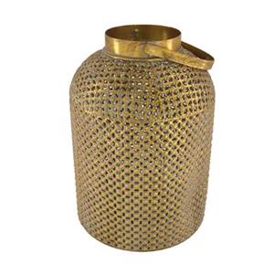 Dijk Natural Collections Lantern metal with glass 24x35.5cm - Goud