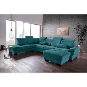 Places of Style Zithoek Cornwall U-vorm inclusief zitdiepteverstelling, naar keuze met slaapfunctie