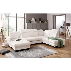 Premium collection by Home affaire Wohnlandschaft »Solvei«, incl. Sitztiefenverstellung und Federkern, wahlweise Kopfteilverstellung und Bettfunktion, Kontrastnaht