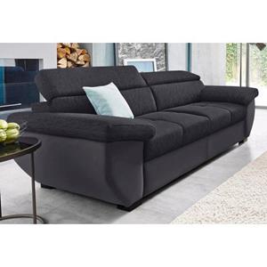 COTTA Polstergarnitur, (Set), Set: bestehend aus 2,5-Sitzer Sofa und Hocker, 2,5-Sitzer Inklusive Rückenverstellung