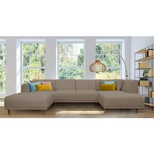 andas Wohnlandschaft "Maroon", in skandinavischem Design, mit losen Kissen