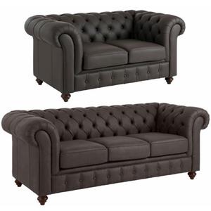 Premium collection by Home affaire Zithoek CHESTERFIELD Bestaande uit 2 en 3 zits (2-delig)