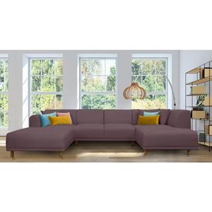 Andas Zithoek Maroon in een scandinavisch design, met losse kussens