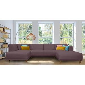 andas Wohnlandschaft "Maroon", in skandinavischem Design, mit losen Kissen