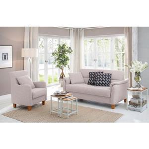 Home affaire 2,5-zitsbank Palmera Binnenveringsinterieur, 4 stofkwaliteiten