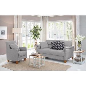 Home affaire 2,5-zitsbank Palmera Binnenveringsinterieur, 4 stofkwaliteiten