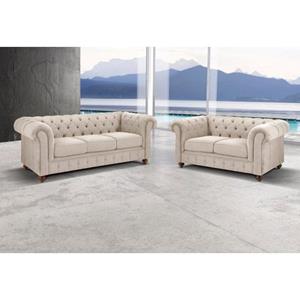 Premium collection by Home affaire Zithoek CHESTERFIELD Bestaande uit 2 en 3 zits (2-delig)