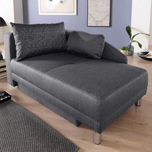 Jockenhöfer Gruppe Récamier Chaise longue met slaapfunctie en bedkist, met binnenvering, links of rechts te monteren