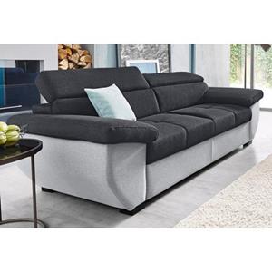 COTTA Polstergarnitur, (Set), Set: bestehend aus 2,5-Sitzer Sofa und Hocker, 2,5-Sitzer Inklusive Rückenverstellung