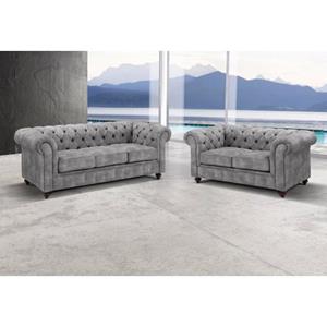 Premium collection by Home affaire Zithoek CHESTERFIELD Bestaande uit 2 en 3 zits (2-delig)