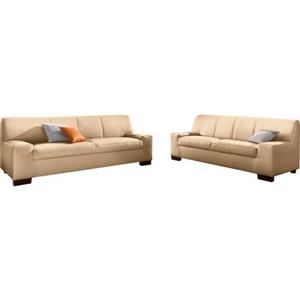 DOMO collection Zithoek Norma bestaand uit elk een 2- en 3-zitsbank (set)