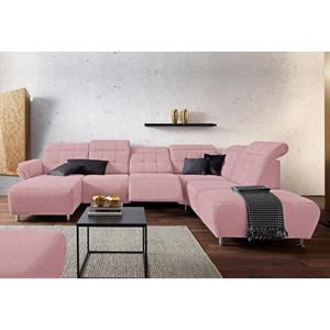 Places of Style Wohnlandschaft "Manhattan", 2 Sitze mit elektrischer Relaxfunktion, verstellbare Armlehnen