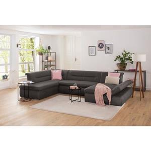 my home Wohnlandschaft »Avesa«, Wahlweise mit Armteilverstellung und Bettfunktion, B/T/H: 355/216/80 cm