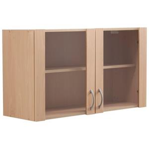 wiho Küchen Glashängeschrank "Kiel", Front mit Glaseinsatz