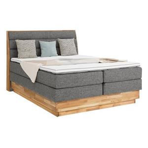 OTTO products Boxspringbett »Jenna«, ohne LED-Beleuchtung, mit zertifizierten, recycelten Bezugsstoffen, mit Bettkasten, auch Härtegrad 4 erhältlich!