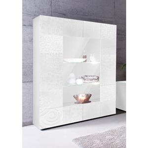 LC Vitrinekast Miro Vitrinekast, hoogte 166 cm met decoratieve zeefdruk