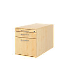 Ladeblok verrijdbaar met 2 laden draadhandvat D 80cm - Hammerbacher