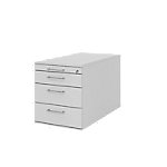 Ladeblok verrijdbaar met 3 laden draadhandvat D 80cm - Hammerbacher