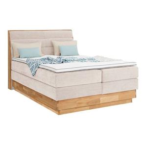 OTTO products Boxspringbett »Jenna«, ohne LED-Beleuchtung, mit zertifizierten, recycelten Bezugsstoffen, mit Bettkasten, auch Härtegrad 4 erhältlich!