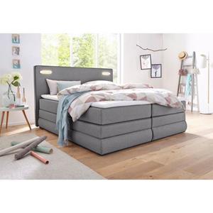 COLLECTION AB Boxspringbett "Rubona", inkl. Bettkasten, LED-Beleuchtung und Topper